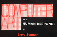 Cover of Computer Art and Human Response by Lloyd Sumner.